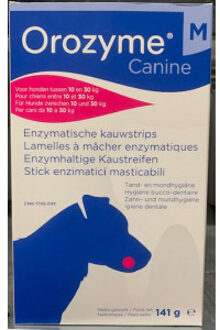 Orozyme Canine M Kauwstrip Enzymen Hond 10-30kg 141 g