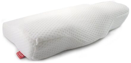 Orthopedische Memory Foam Nekkussen Trage Rebound Slapen Cervicale Stuitbeen Massager Kussen Gezondheidszorg Pijn Release Kussen Beddengoed wit / 60x35cm