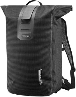 Ortlieb Velocity High Visibility 23 L black-reflective backpack Zwart - H 50 x B 30 x D 16