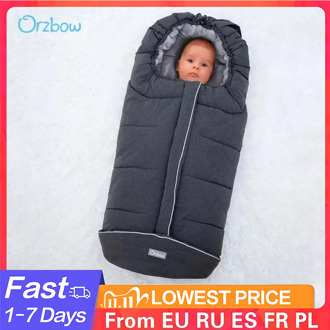 Orzbow Baby Sleeping Bag Stroller Winter Windproof Thick Sleep Sacks For Infant Wheelchair Envelopes Newborns Cocoon For Newborn
