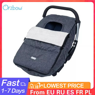 Orzbow Winter Infant Newbron Car Seat Cover Warm Baby Stroller Basket CarSeat Covers Waterproof Baby Travel Sleeping Bags