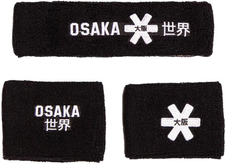 Osaka Zweetband set 2.0 Zwart - One size