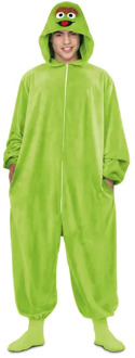 Oscar Sesamstraat Onesie Kostuum Volwassenen Groen