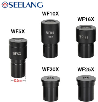 OSEELANG Microscope Eyepieces WF5X WF10X WF16X WF20X WF25X Biological Microscope Lens Wide Angle Lens Monocular Part