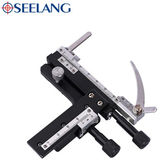 OSEELANG Microscopic vernier caliper Graduated Microscope Mechanical Stage X-Y Movable Stage with Scale Mechanical Reticles