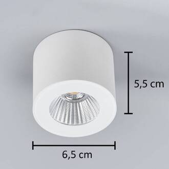 Oso LED plafondspot, rond, wit mat mat wit