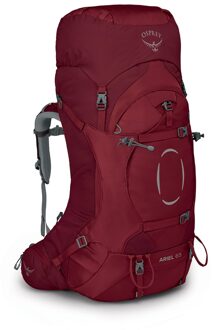 Osprey Ariel 65 Womens Backpack M/L claret red backpack Rood - H 75 x B 40 x D 28