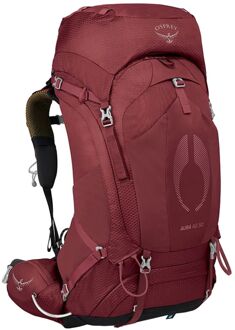 Osprey Aura AG 50 WXS/S berry sorbet red backpack Rood - H 82 x B 36 x D 36 cm