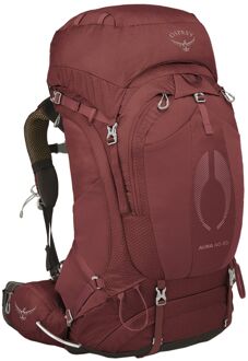 Osprey Aura AG 65 WM/L berry sorbet red backpack Rood - H 85 x B 38 x D 40 cm