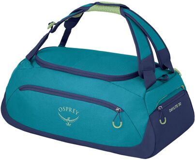 Osprey Daylite Duffel 30 blue spikemoss/alkaline handbagage Blauw - H 50 x B 33 x D 24 cm