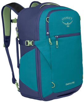 Osprey Daylite Travelpack 35 blue spikemoss/alkaline rugzak Blauw - H 49 x B 37 x D 26 cm
