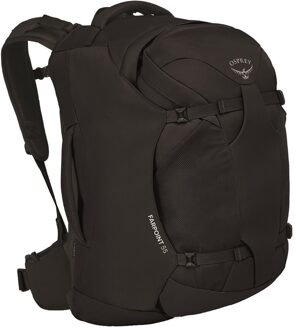 Osprey Farpoint 55 black backpack Zwart - H 65 x B 32 x D 32