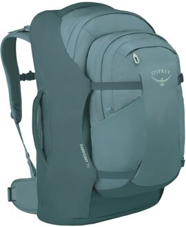 Osprey Farpoint 70 blue-torrent backpack Blauw - H 65 x B 38 x D 32 cm