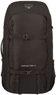 Osprey Farpoint Trek Pack 55 black backpack Zwart - H 72 x B 39 x D 31 cm