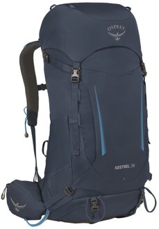 Osprey Kestrel 38 S/M atlas blue backpack Blauw - H 75 x B 31 x D 29