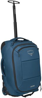 Osprey Ozone 2-Wheel Carry On 40L coastal blue Zachte koffer Blauw - H 55 x B 35 x D 23