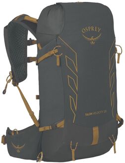 Osprey Talon Velocity 20 S/M dark charcoal/tumbleweed yellow rugzak Grijs - H 52 x B 26 x D 26 cm