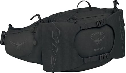 Osprey Tempest 6 black-coal grey heuptas Zwart - H 21 x B 25 x D 15 cm