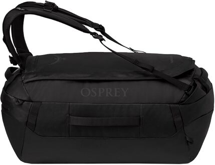 Osprey Transporter 40 raven black-black handbagage rugzak Zwart - H 53 x B 31 x D 27 cm
