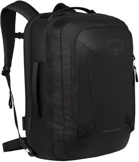Osprey Transporter Carry On Bag 36 raven black-black rugzak Zwart - H 50 x B 35 x D 27 cm