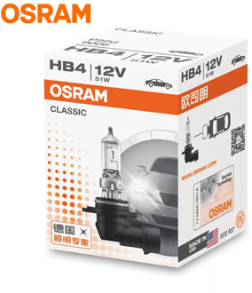 OSRAM 9006/HB4 Car light bulb Headlight bulb High beam Low beam lights Headlight bulb Halogen lamp 12V 51W (single pack)