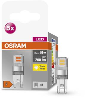 OSRAM Base PIN LED stiftlamp G9 1,9 W 2.700 K 5 stuks