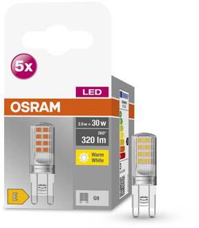 OSRAM Base PIN LED stiftlamp G9 2,6 W 320 lm 5 stuks