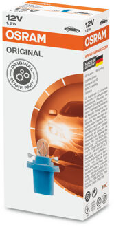 Osram BX8.5d blauw 12V 1.2W 2721MFX