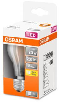 OSRAM Classic A LED lamp E27 2,5W 2.700K mat