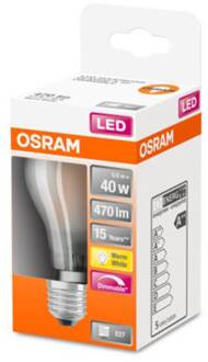 OSRAM Classic A LED lamp E27 4,8W 2.700K mat dim