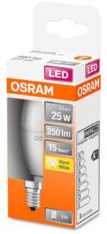 OSRAM Classic B LED lamp E14 3,3W 2.700K mat