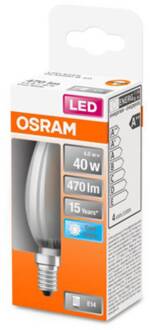 OSRAM Classic B LED lamp E14 4W 6.500K mat