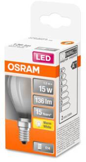 OSRAM Classic P LED lamp E14 1,5W 2.700K mat
