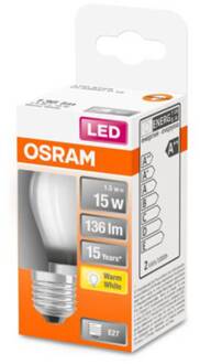 OSRAM Classic P LED lamp E27 1,5W 2.700K mat