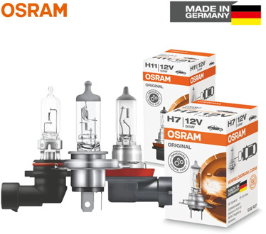 OSRAM H1 H3 H4 H7 H11 9005 9006 Original Lamp White Headlight H8 H9 H16 HB3 HB4 Fog Lamp Car Halogen Bulb Made in Germany (1pc)