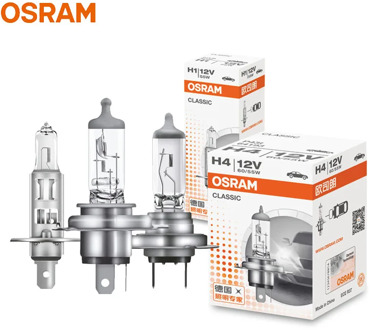 OSRAM H1 H4 H3 H7 12V Standard Lamp White Light Original Headlight Auto Fog Lamp 55W 9003 HB2 Car Halogen Bulb OEM Quality (1pc)