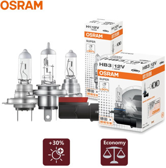 OSRAM H1 H4 H7 H11 9003 9005 9006 65W Halogen Light HB2 HB3 HB4 12V 3200K Head Lamp +30% Bright Car Bulb OEM Quality SUP 1pc