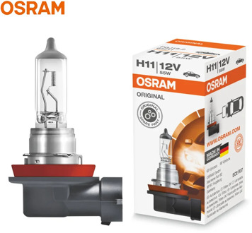 OSRAM H11 12V 55W PGJ19-2 64211 Original Line Car Halogen Headlight Auto Bulb 3200K Standard Lamp OEM Made In Germany (Single)