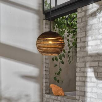 OSRAM hanglamp BALL, bruin, Ø 26 cm, golfkarton, E27