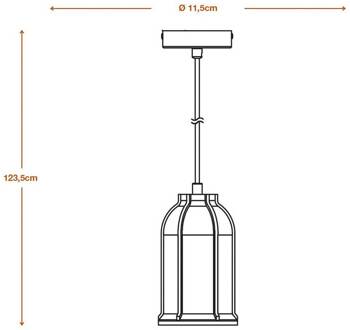 OSRAM hanglamp CONCRETE SIM, grijs, Ø 12 cm, beton, E27 donkergrijs