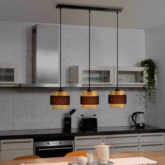 OSRAM hanglamp Decor Hornet, 3-lamps, zwart/goud zwart, goud