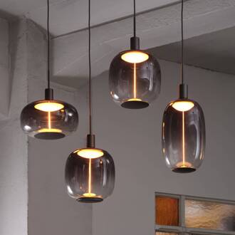 OSRAM hanglamp Decor Needle Linear, grijs, staal, 4-lamps E27 donkergrijs