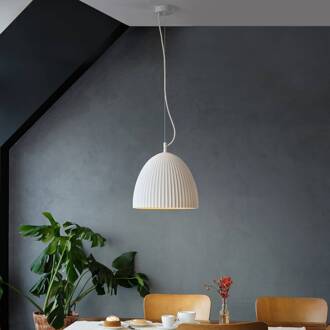 OSRAM hanglamp Decor Plaster Routes Bell, wit, gips, E27