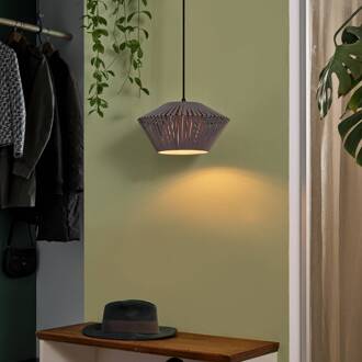 OSRAM hanglamp Decor Stripes Ø 30,5 cm, grijs, textiel, E27 donkergrijs