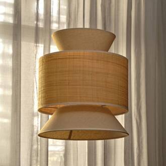 OSRAM hanglamp Decor Wrap Cone, beige, raffia, linnen, E27 beige, lichtbruin
