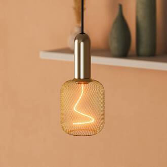 OSRAM hanglamp VINTAGE 1906 ROUND, goud, metaal, Ø 10 cm