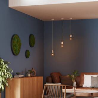 OSRAM hanglamp VINTAGE 1906 ROUND, wit, gips, Ø 12 cm