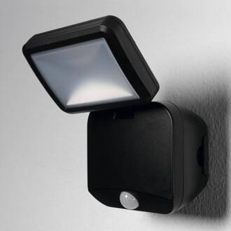 OSRAM LED-buitenspot DOUBLE 1-lamp zwart Sensor Batterij