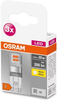 OSRAM Led Capsule Base Pin - Warm Wit - G9 - 1,9w - 3 Stuks