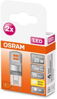 OSRAM Led Capsule Pin - Warm Wit - G9 - 1,9w - 2 Stuks